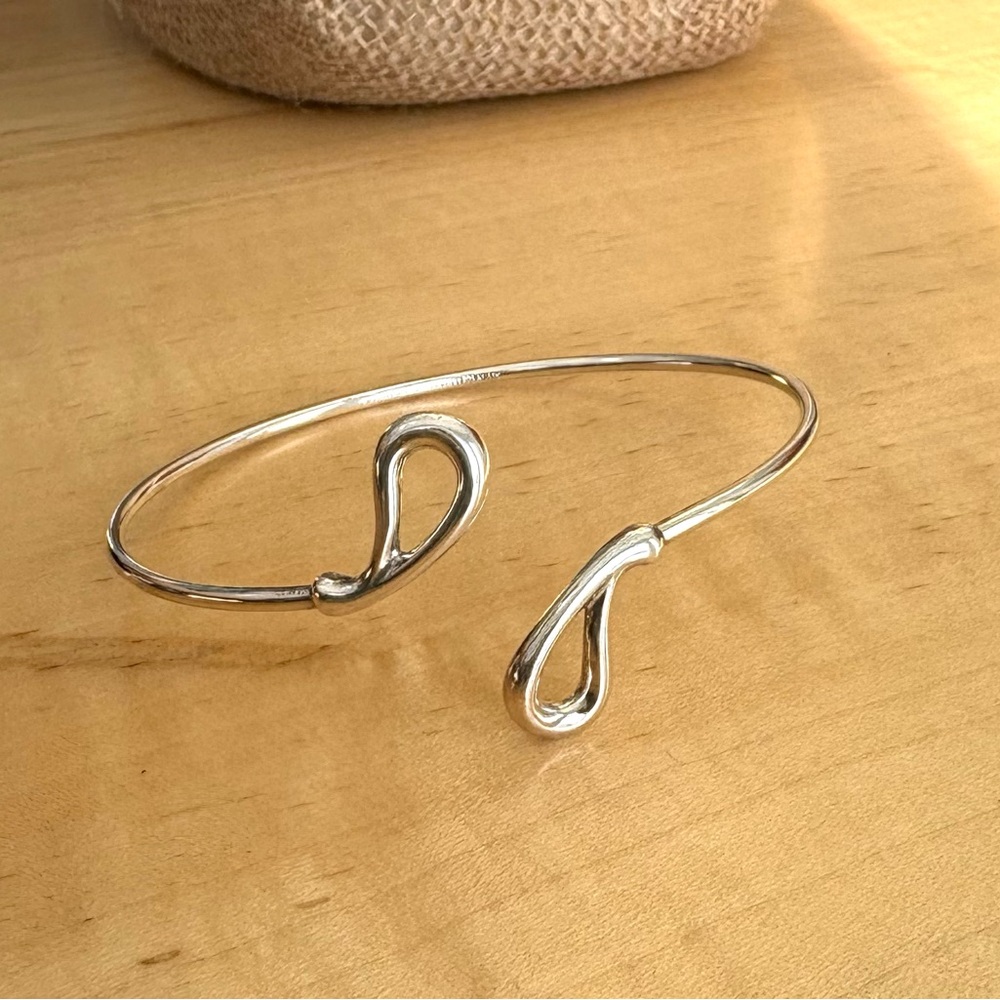 Tiffany & Co. Sterling Silver Elsa Peretti Open Teardrop Bracelet Vintage - Picture 6 of 6